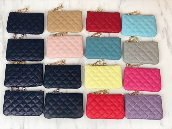 Mirror Uality C Cuero genuino Diseñador caliente Cartera para mujer Bolsa de tarjeta Moda y práctica Cadena de oro Totes Bolsos Bolso de mano Carteras Múltiples particiones