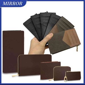 Miroir luxurys designers portefeuilles porte-monnaie hommes titulaires de carte sacs à bandoulière sacs bandoulière porte-clé Sac Pochette EU Épidémie portefeuille stock