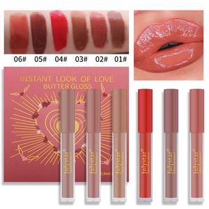 Mirror Water Lip Gloss 6 -pc's/Set duurzame High Shine lichtgewicht lipglazuur comfortabele slijtage lippenstiften