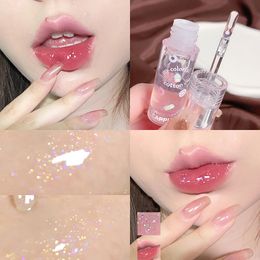 Spiegel Water Lipgloss Lip Glaze Suikerspin Lip Honing lippenstift Glas Transparante Lipolie Hydraterende en Hydraterende Lip Glaze Lippenbalsem