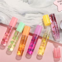 Miroir à eau liquide Liquide brillant transparent en verre brillant à lèvres étanche à lèvres de gelée durable 6pcs