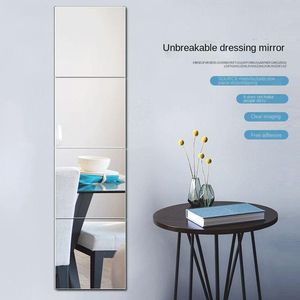 Espejos 1PCS 8pcsSoft Mirror Paste Dormitorio Armario Puerta Baño Pet Full Body PasteMirrors