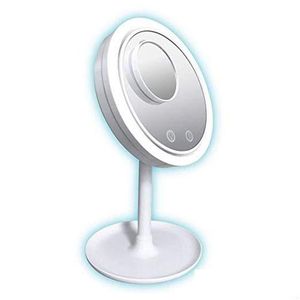 Spiegels 3 in 1 led-lamp make-upspiegel met 5x vergrotende ventilator Beauty Breeze Cosmetische Desktop Houd de huid koel Licht Dbc Drop Delivery H Dhfwq