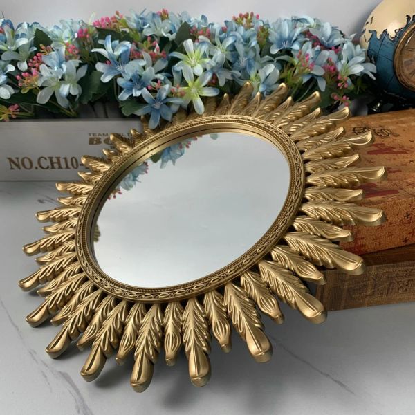 Miroirs 31 cm Art mural miroirs ronds suspendus miroir cercle miroir entrée ornement décoration murale pour salon décor à la maison