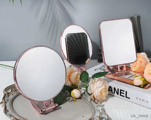 Spiegels 3x vergroot lichtmake -up spiegel dubbelzijdige make -up ijdelheid spiegel handheld spiegels spiegel cosmetische gereedschappen 3 stijlen