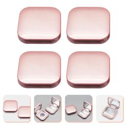 Spiegels 4 stuks Foundation Poeder DIY Box Leeg Oogschaduwpalet Blush Box Draagbare Cosmetische Make-up Case Container met Spiegel voor Bb Cream