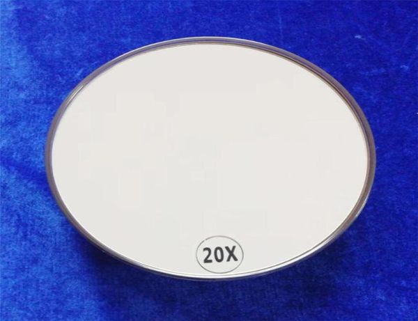 Espejos de 6 pulgadas Mini de maquillaje espejo redondo 20x Aumento de 3 tazas de succión Suministros de baños que son 5780705