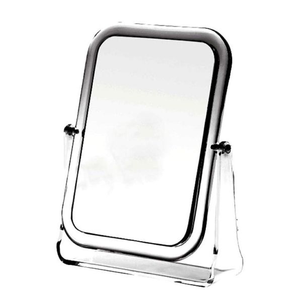 Miroirs Miroir grossissant en acrylique 1X 3X grossissement Double face pivotant à 360 degrés salle de bain rasage miroir de courtoisie support YAC032259t