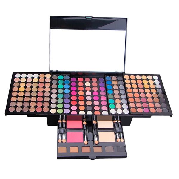 Miroirs All In One Harmony Kit de maquillage Combinaison de couleurs avec 184 fards à paupières 1 miroir 6 poudre à sourcils pour fête de mariage Casual femmes Dhhin