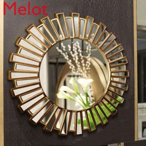 Miroirs Style américain couloir miroir salon fond mur décoratif salle de bain mural cheminée solaire