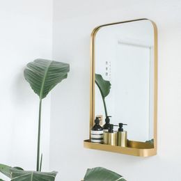 Espejos baño decoración de pared Europa hierro fundido rectangular ducha grande Specchio Bagno muebles con espejo EH60BM
