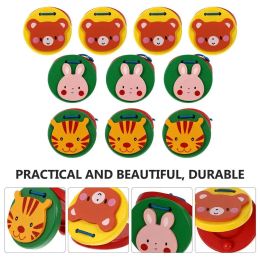 Mirrors Castanets Kids Instrument Fingerpercussion Instruments de musique Toys Orff Rythme du clapet en bois