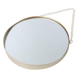 Spiegels Creatieve Ronde Opknoping Mirror Modern Framed Bathroom Cruise voor Home EL (Golden)