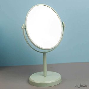 Miroirs de maquillage de bureau miroir de commode rotatif un côté simple miroir de vanité debout ovale miroir de dortoir maison miroirs cosmétiques de bureau