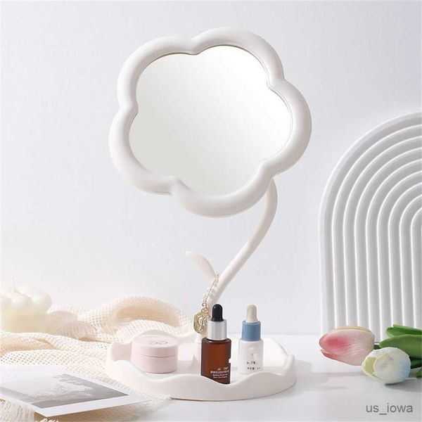 Miroirs de maquillage de bureau miroir de tournesol mignon mignon de vinaigre