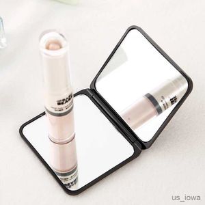 Spiegels opvouwbare make-up spiegel mini vierkante make-up make-up ijdelheid spiegel draagbare handspiegels dubbelzijdige compacte spiegelzak cosmetische spiegel