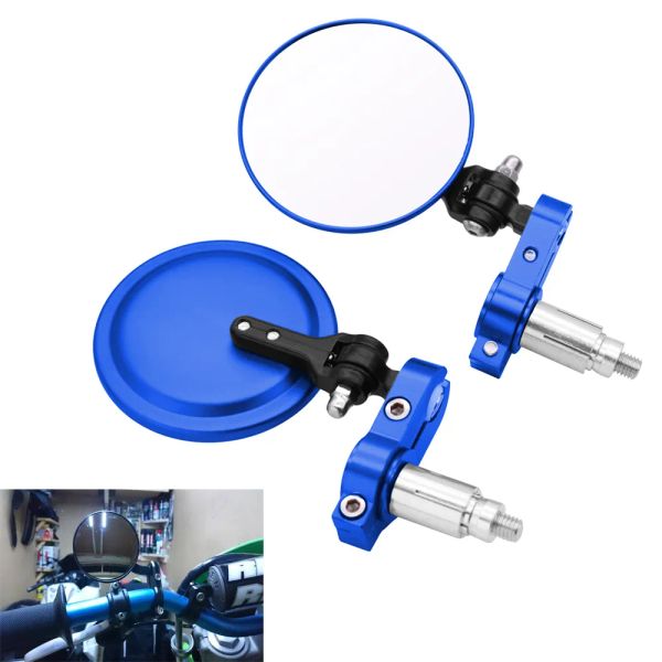 Miroirs pour YZ250X YZ250FX YZ450FX WR450F WR250R MIRMOIRE DE MOTOROCLE 22/24 mm Bar Fonction arrière Miroirs latéraux de la vue Five Couleurs