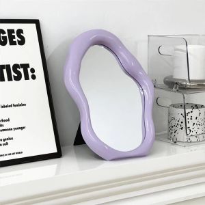 Spiegels Ins ovale make-upspiegels onregelmatige desktop decoratieve cosmetische creatieve spiegel voor slaapkamer esthetische geschenken slaapzaal decor