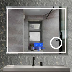 Spiegels LED SMART Badkamer Lichte spiegel met vergrotende EL-driekleuren verstelbare licht-emitteren