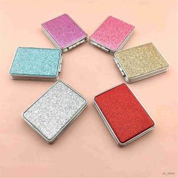 Miroirs Mini carré miroir de maquillage pour les filles petites petites outils de maquillage de vanité rose de voyage pliable portable petit.