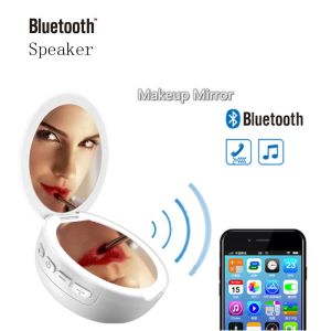 Spiegels Nieuwe make-upspiegel met led 3x vergroten Draadloze Bluetooth-luidspreker Invullicht Draagbare schoonheidsmake-up Vanity Compact Mirror Bulk