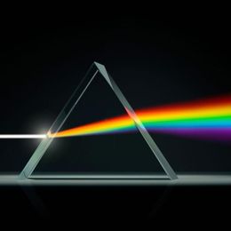 Espejos Triangular Color Prisma Ciencia Óptica Prisma Pografía Decoración del Hogar Vidrio Niño Física Enseñanza Gift250a