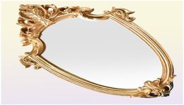 Espejos espejo vintage exquisito maquillaje de baño pared regalos colgantes para mujeres suministros decorativos de decoración decorativa1651695