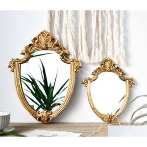 Miroirs Vintage miroir exquis maquillage salle de bains tenture murale cadeaux pour femme dame décorative décoration de la maison fournitures9530022 Drop Delive Dhm7E