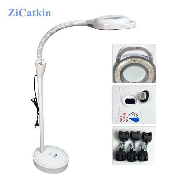 Miroirs Zicatkin 2022 Nouveau 360 degrés 8x Gagnifing Guer LED Lampe de beauté tatouage lampe de maquillage de maquillage