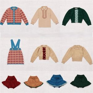 Misha et Puff Kids Girls Vintage Pulls en tricot Belle enfant Tops d'hiver Petite fille Fasion Pulls et jupes Misha Puff LJ201128