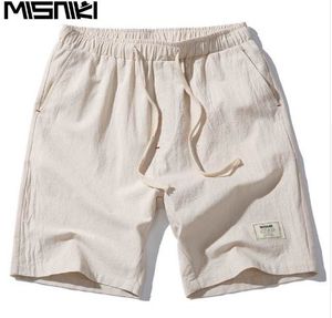 MISNIKI 2017 Hot Fashion Hommes Pantalon Court Été Lin Hommes Shorts (Taille Asiatique)