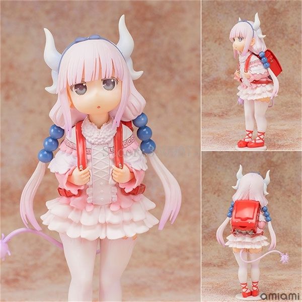 Miss Kobayashi's Dragon Maid Anime Figura Kanna Kamui 1/6 escala Acción Juguetes Mochila Chica Figura Modelo Muñeca Regalo 220414