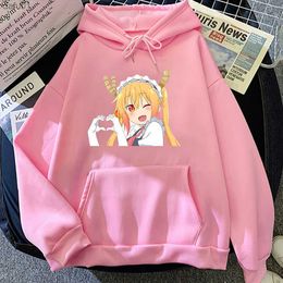 Miss Kobayashi's Dragon Maid S Tooru Grafische Hoodies Japanse Anime Manga Print Casual Sweatshirt Vier Seizoenen Mannen/vrouwen o-hals L230520