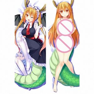 Miss Kobayi Drag Maid Kussensloop Leuke Toru Hing Lichaam Kussen Dakimakura Cover Anime Cushi Kamer Kussensloop Aanpassen d50A #