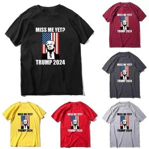 Miss Me Yet 2024 Trump Back T Shirt Unisexe Femmes Hommes T Shirt Casual Sports Lettres Impression Tee Tops Sweat Shirt Plus Size Outfit Survêtement