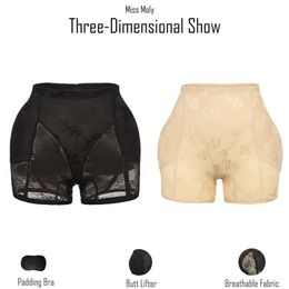 Miss Moly Onzichtbare Butt Lifter Booty Hip Enhancer Body Shaper Padding Panty Push Up Bottom Shapewear Vrouw Modellering Slipje 200923285