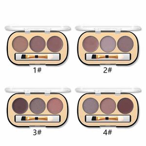 Miss Rose 3 Color Eyebrow Kit Wenkbrauwgel Poeder Langdurige Oogroof Palet Make-upset met borstel