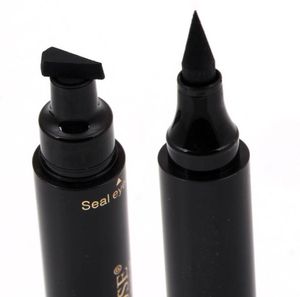 Miss Rose Brand Makeup Liquid Eyeliner crayon rapide Dry Imperproofing Eye Couleur noir avec tampon