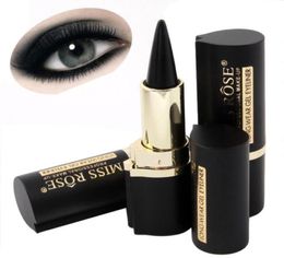 Miss Rose Brand Maquiagen Make -up ogen potlood Longwear Black gel Eye Liner Stickers Eyeliner Wateroroof Makeup5852989