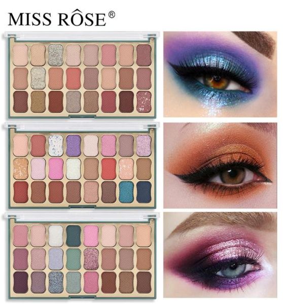 MISS ROSE Brand New Glitter Eye Shadow Palette 24 couleurs Shimmer Mat Professionnel Fard À Paupières Maquillage Palette Festival Stage Cosmet1992863