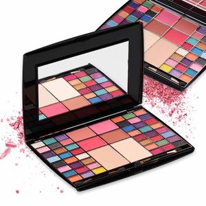 Palette de fard à paupières Miss Rose 48 couleurs + 2 couleurs pour visage poudre + 4 couleurs