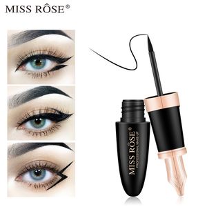 MISS ROSE Eyeliner liquide imperméable crayon pour les yeux noir maquillage cosmétique yeux professionnel femmes outil de mode