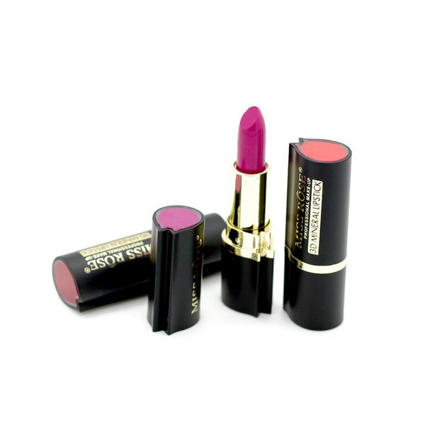 Miss Rose Maquillaje Barras de labios 3D Mineral Lip Stick Impermeable Larga duración Mate Batom Labios Cosméticos Herramienta Nuevo