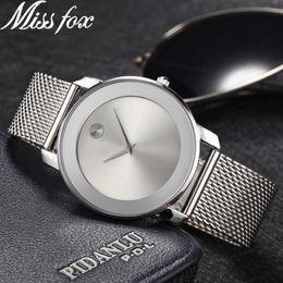 MISS montres pour femmes élégant décontracté couleur argent dame montre pour femme marque de luxe robe de soirée horloge Relogio Feminino 210720252A