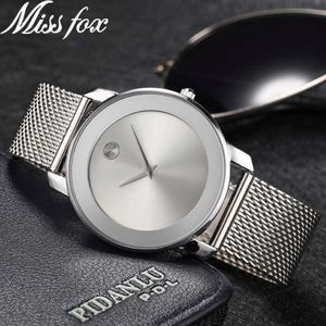 Miss Watches for Women Elegant Casual Silver Color Lady Watch For Woman Luxury Brand Tight Dress Relogio Relogio Feminino 210720 319a