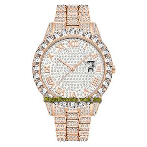 MISSFOX 2021 Eternity 2643 2 Hip hop Mode Hommes Montres CZ Diamant incrusté Cadran Mouvement À Quartz Hommes Montre Glacé Diamants Alliage 2705