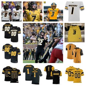 Maillot de football des Tigers du Missouri 6 Jake Garcia 5 Mookie Cooper 21 Sam Horn 33 Marquis Gracial 28 Joseph Charleston 3 Luther Burden III 1 Theo Wease Jr. 8 Ty'Ron Hopper