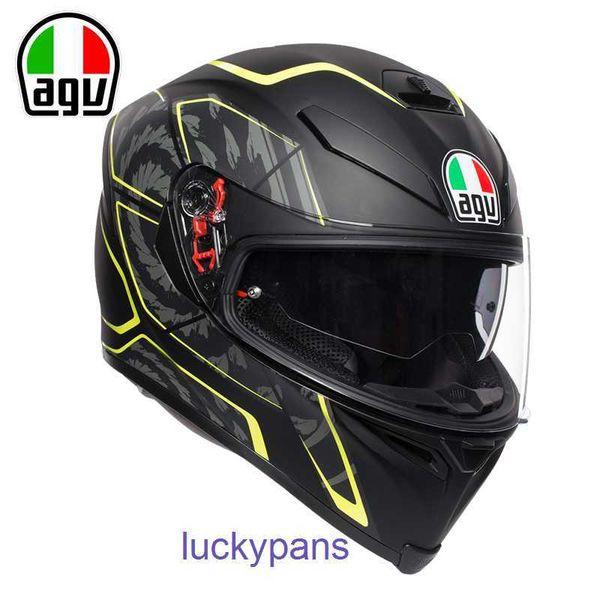 Casque de moto Mist Italy AGV K5 S K1, résistant à la course, sécurité d'été, Double lentille complète, course à pied 6GNL