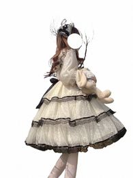 Misty Forest Nouveau 2024 Jeu de rôle de Lolita Tenue de femme de chambre japonaise style gothique victorien vêtements dr Jsk kawaii b7RE #