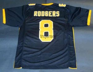 MIT bon marché personnalisé Aaron Rodgers California Bears Navy Jersey cal cousé Ajouter n'importe quel nom numéro1916408